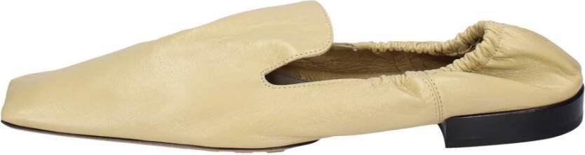 Bottega Veneta Leren Ballerina`s Beige Dames