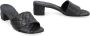 Bottega Veneta Leren Muiltjes met Intrecciato Detail Black Dames - Thumbnail 8