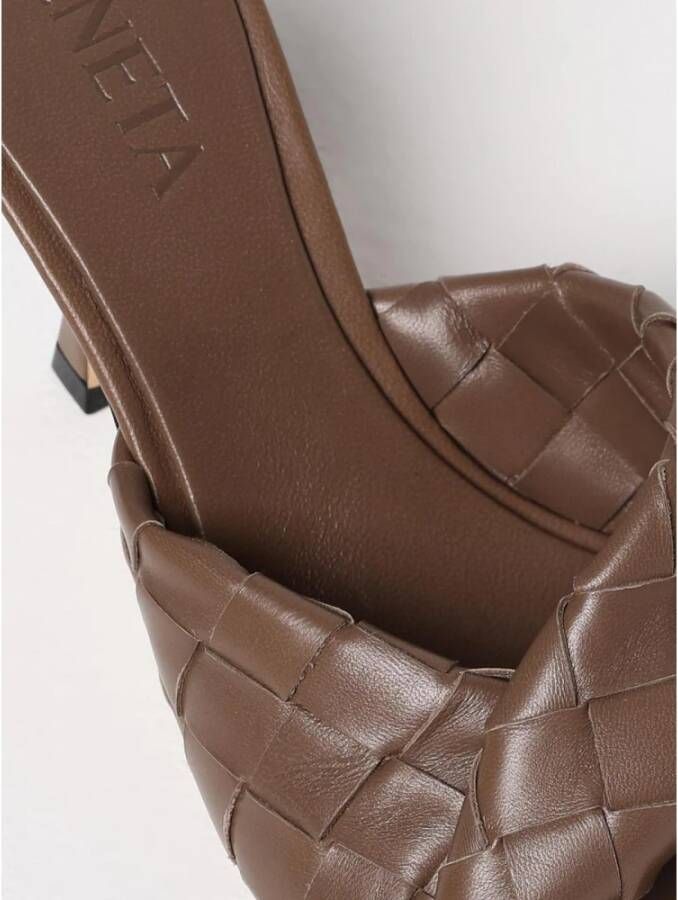 Bottega Veneta Luxe Knotted Leren Hakken Sandalen