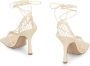 Bottega Veneta Nylon veterschoenen met hakken en rubberen noppen - Thumbnail 2