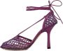 Bottega Veneta Leather sandals Purple Dames - Thumbnail 7