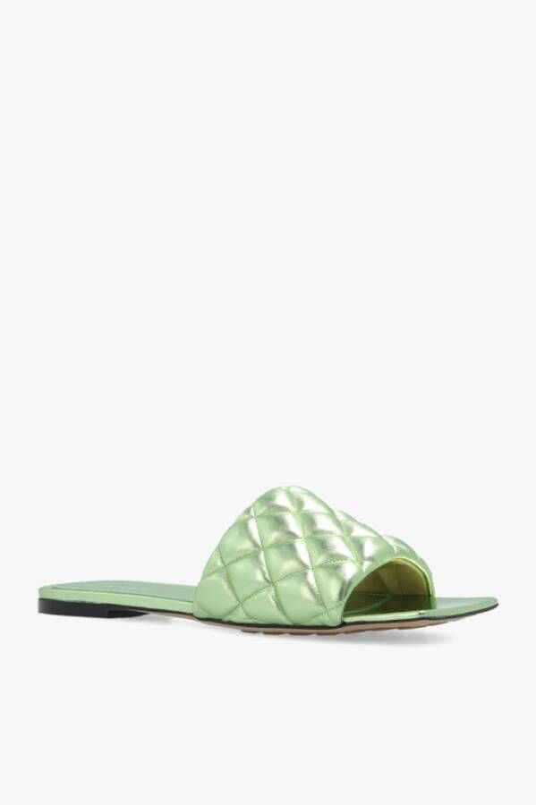 Bottega Veneta Padded slides Groen Dames