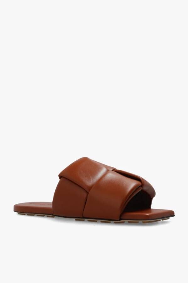 Bottega Veneta Patch-slippers Bruin Dames