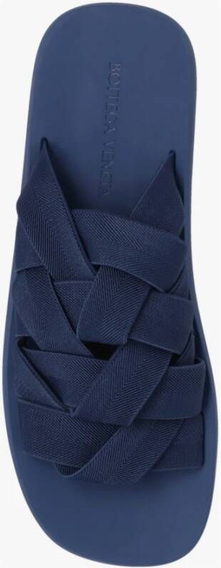 Bottega Veneta Plat slides Blauw Heren