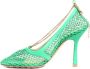 Bottega Veneta Groene Pumps met Kettingversiering Green Dames - Thumbnail 3
