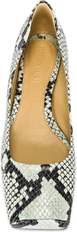 Bottega Veneta Python Effect Ballerina Flats