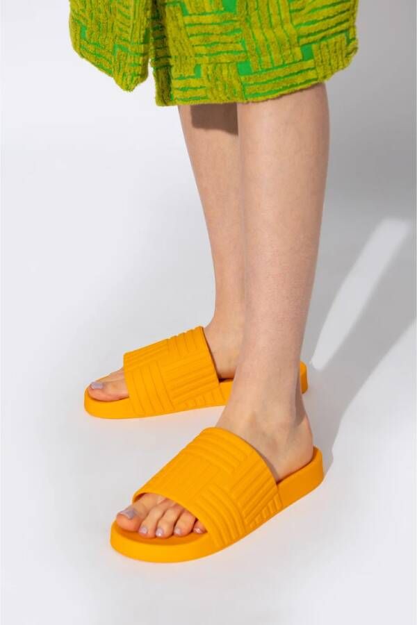 Bottega Veneta Rubber slides Oranje Dames