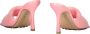Bottega Veneta Rubberen Lido Leren Muiltjes Pink Dames - Thumbnail 3