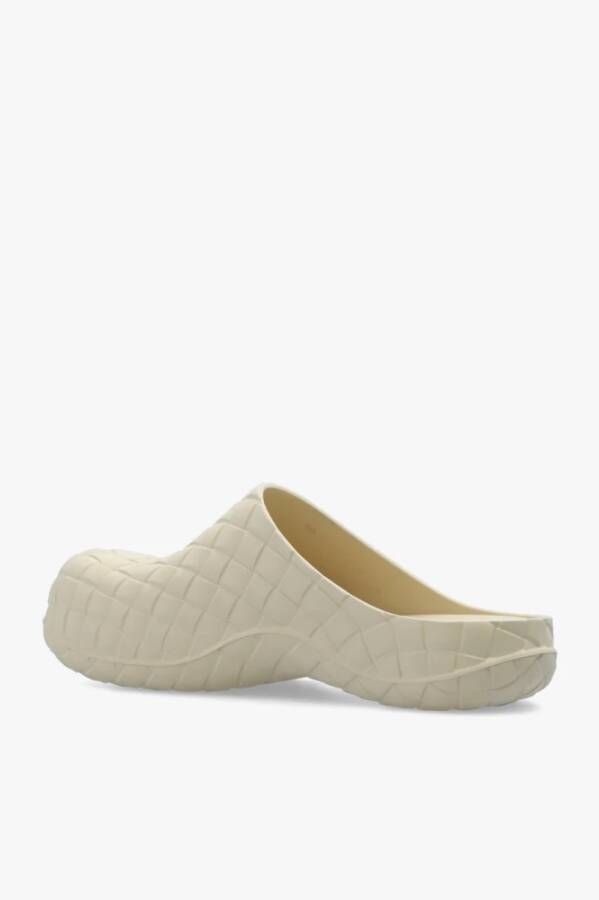 Bottega Veneta Rubberen slides Beige Heren