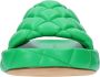Bottega Veneta Quilted leather slides Groen Heren - Thumbnail 4