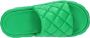 Bottega Veneta Quilted leather slides Groen Heren - Thumbnail 6