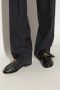 Bottega Veneta Zwarte Leren Loafers met Knoopdetail Black Dames - Thumbnail 4