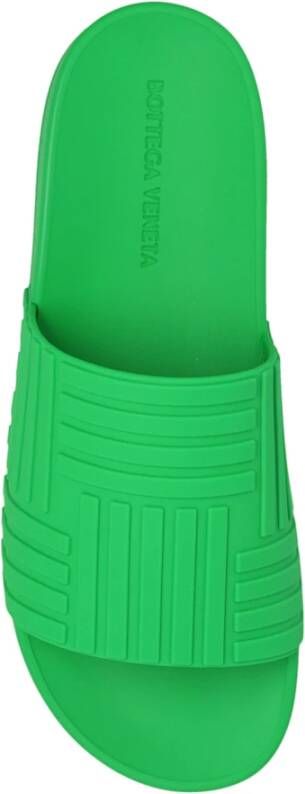 Bottega Veneta Slider rubber slides Groen Dames