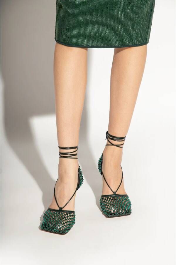 Bottega Veneta Sparkle Stretch pumps Groen Dames