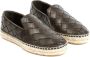 Bottega Veneta Leren Instap Espadrilles met Intreccio Motief Brown Dames - Thumbnail 6
