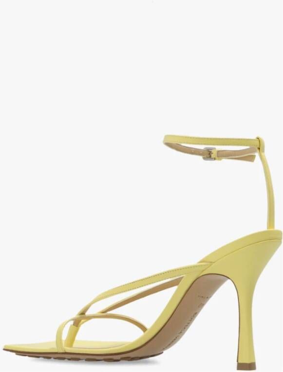 Bottega Veneta Stretch heeled sandals Geel Dames