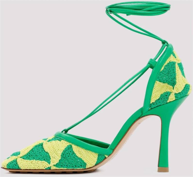 Bottega Veneta Stretch Sandalen in Kiwi Parakeet Multicolor Dames