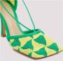 Bottega Veneta Stretch Sandalen in Kiwi Parakeet Multicolor Dames - Thumbnail 3