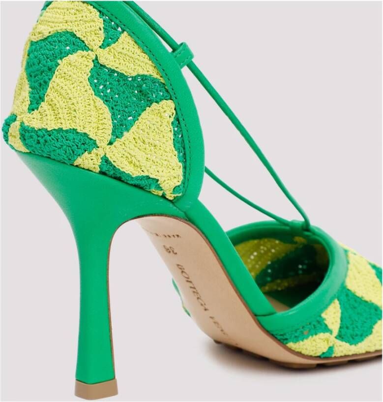 Bottega Veneta Stretch Sandalen in Kiwi Parakeet Multicolor Dames