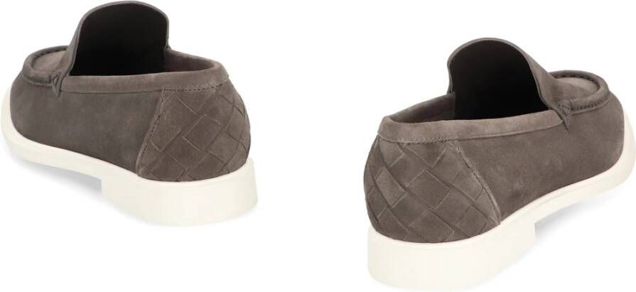 Bottega Veneta Suède Loafers met Ronde Neus