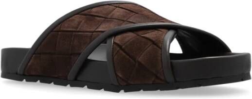 Bottega Veneta Tarik slides Brown Heren