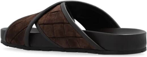 Bottega Veneta Tarik slides Brown Heren