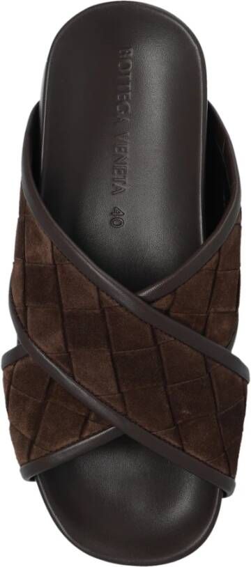 Bottega Veneta Tarik slides Brown Heren