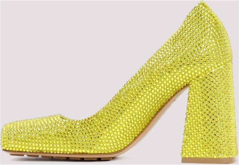 Bottega Veneta Tower Pumps in Kiwi Groen Yellow Dames