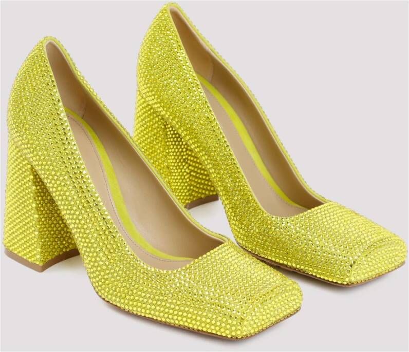 Bottega Veneta Tower Pumps in Kiwi Groen Yellow Dames