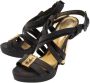 Bottega Veneta Vintage Pre-owned Canvas sandals Black Dames - Thumbnail 3