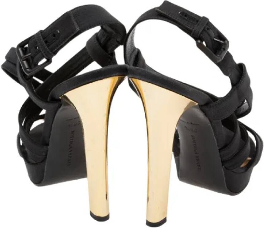 Bottega Veneta Vintage Pre-owned Canvas sandals Black Dames