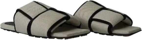 Bottega Veneta Vintage Pre-owned Canvas sandals White Dames