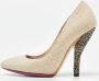 Bottega Veneta Vintage Pre-owned Fabric heels Beige Dames - Thumbnail 2