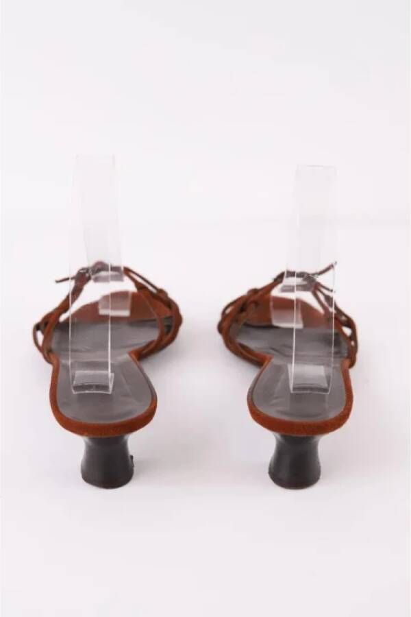 Bottega Veneta Vintage Pre-owned Fabric heels Brown Dames
