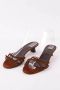 Bottega Veneta Vintage Pre-owned Fabric heels Brown Dames - Thumbnail 4