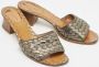 Bottega Veneta Vintage Pre-owned Fabric sandals Gray Dames - Thumbnail 4