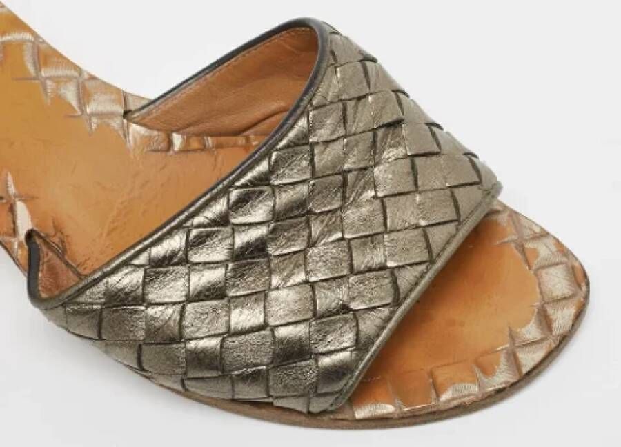 Bottega Veneta Vintage Pre-owned Fabric sandals Gray Dames