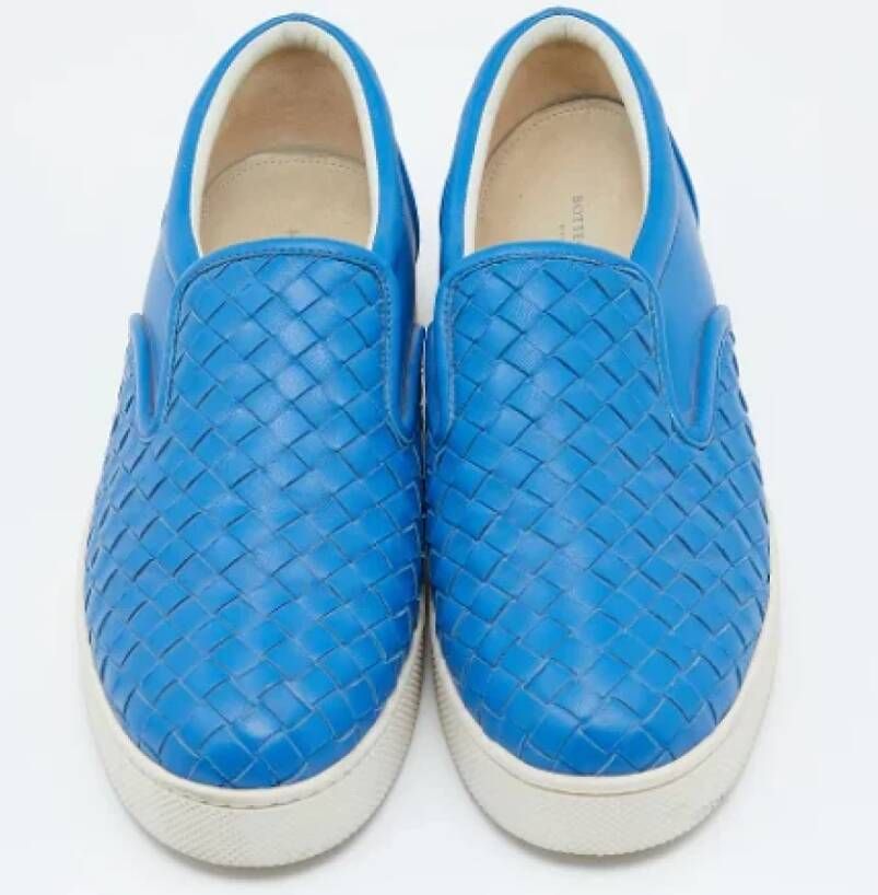 Bottega Veneta Vintage Pre-owned Fabric sneakers Blue Dames