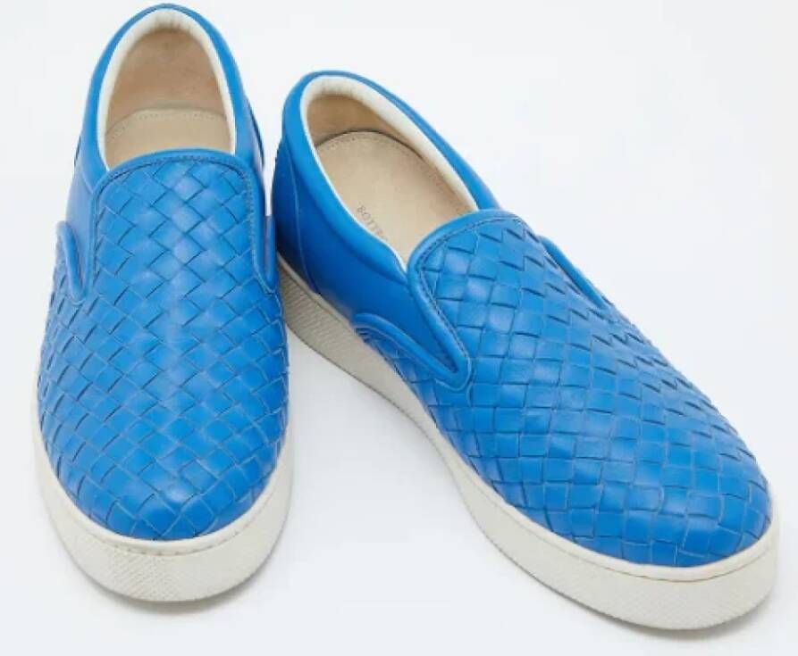 Bottega Veneta Vintage Pre-owned Fabric sneakers Blue Dames