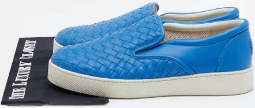 Bottega Veneta Vintage Pre-owned Fabric sneakers Blue Dames