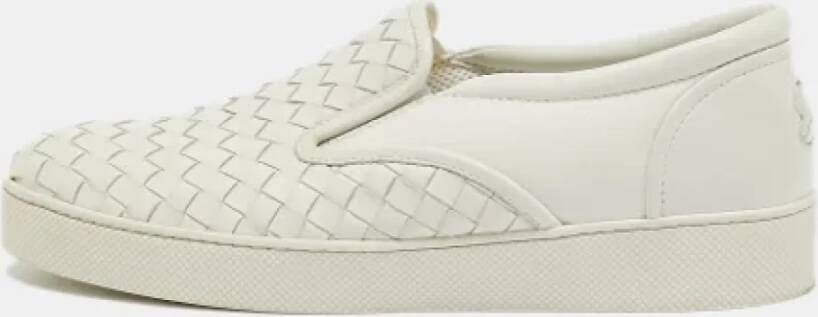 Bottega Veneta Vintage Pre-owned Fabric sneakers White Dames
