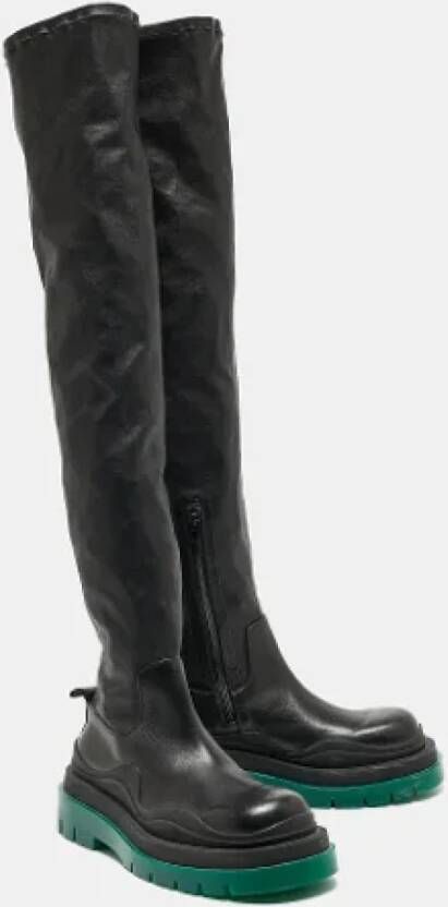 Bottega Veneta Vintage Pre-owned Leather boots Black Dames