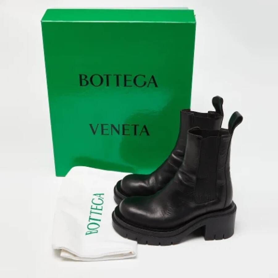 Bottega Veneta Vintage Pre-owned Leather boots Black Dames