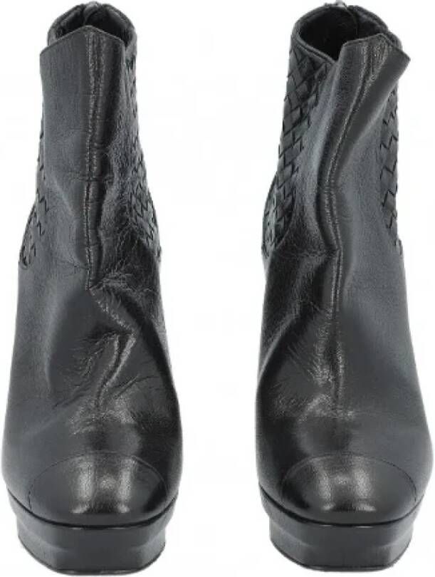 Bottega Veneta Vintage Pre-owned Leather boots Black Dames