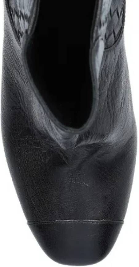 Bottega Veneta Vintage Pre-owned Leather boots Black Dames