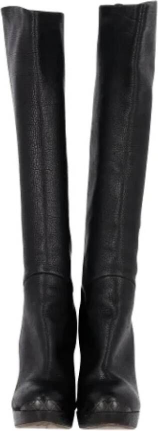 Bottega Veneta Vintage Pre-owned Leather boots Black Dames