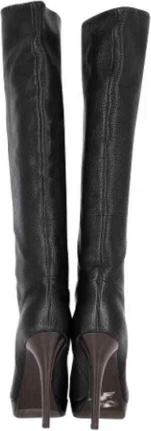 Bottega Veneta Vintage Pre-owned Leather boots Black Dames