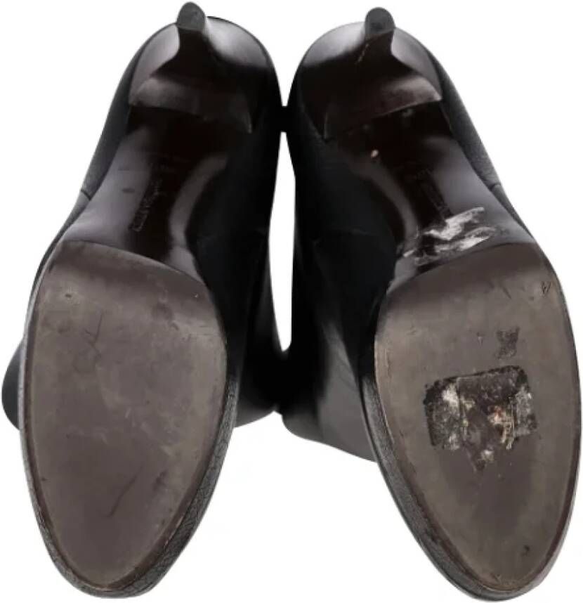 Bottega Veneta Vintage Pre-owned Leather boots Black Dames