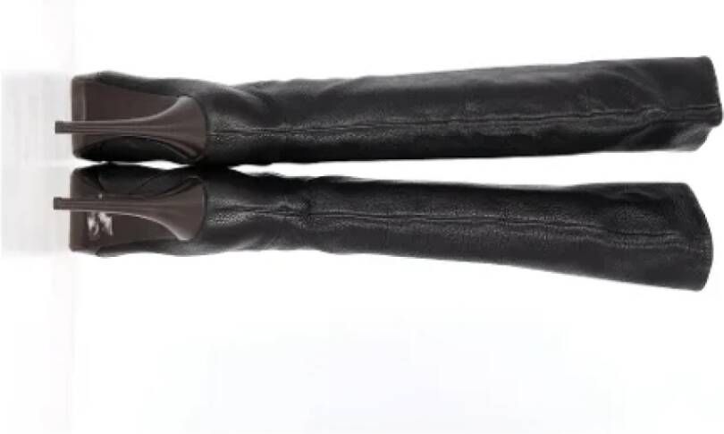 Bottega Veneta Vintage Pre-owned Leather boots Black Dames