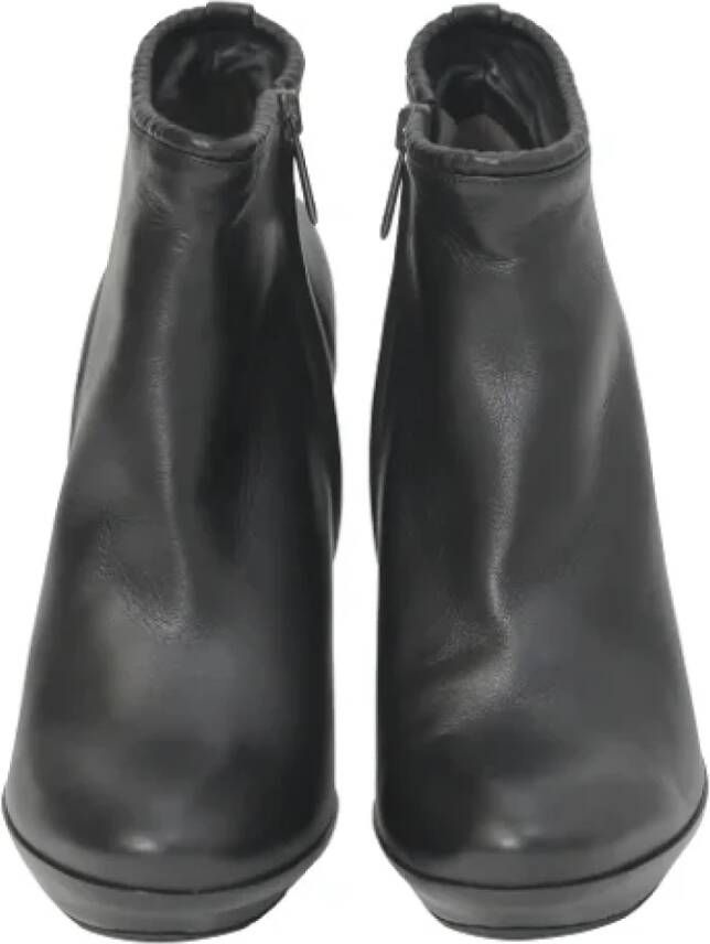 Bottega Veneta Vintage Pre-owned Leather boots Black Dames